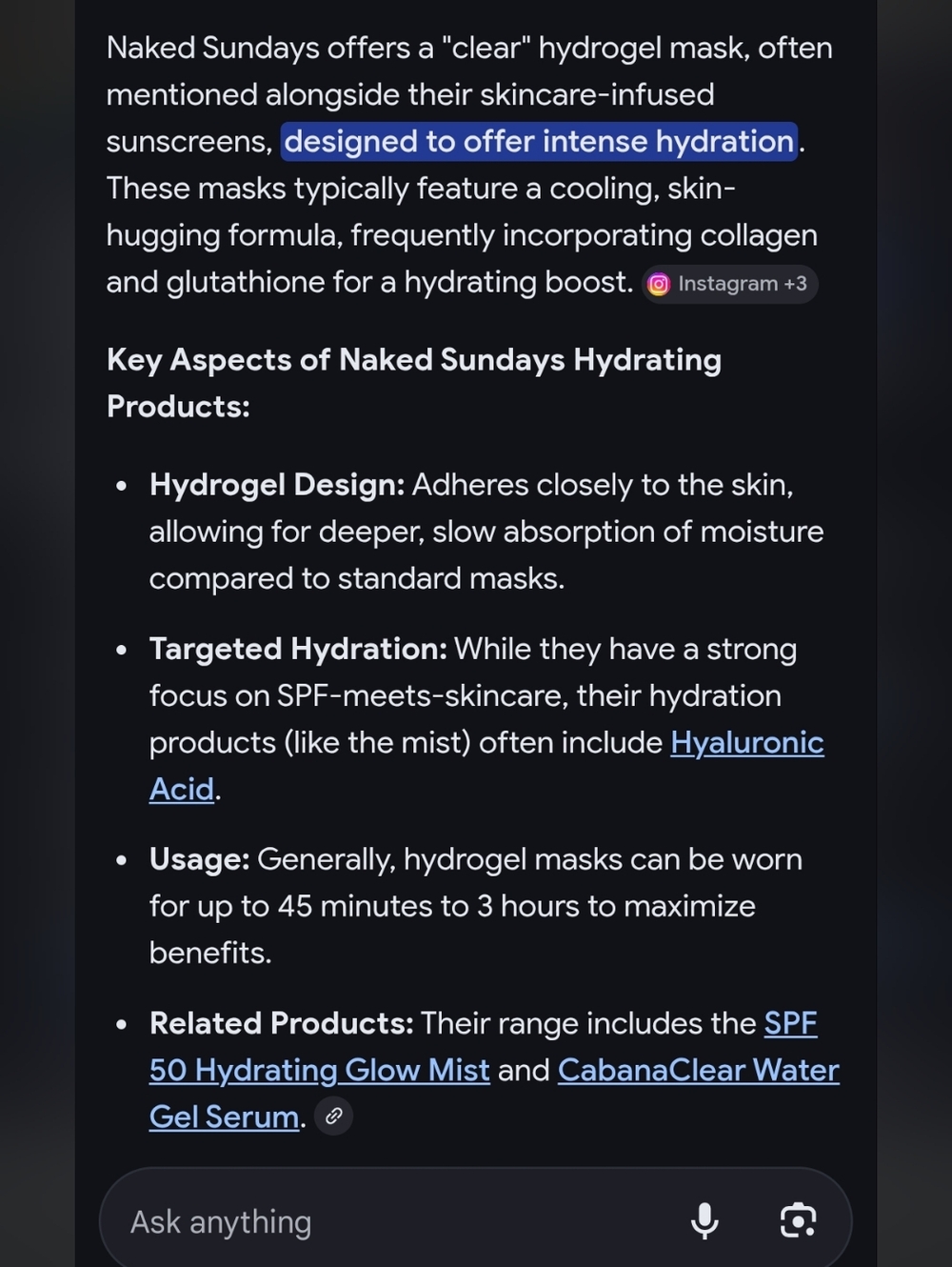 Naked Sundays CabanaGlow Serum Drops Set + Hydrating Hydrogel Mask - Picture 14 of 15